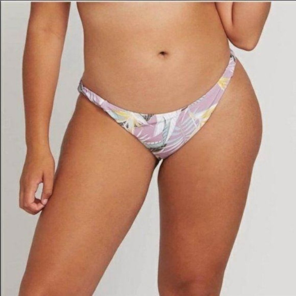 NWT Volcom 18W Purple Floral Swim Bottoms